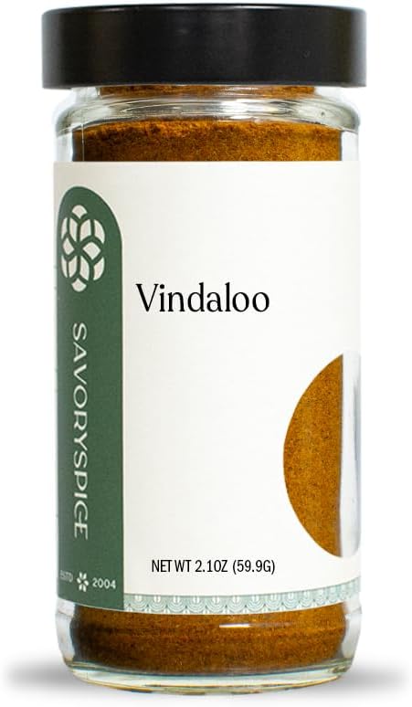 Savory Spice Vindaloo (2.1 oz) - Medium-Spicy Vindaloo Curry Powder & Seasoning