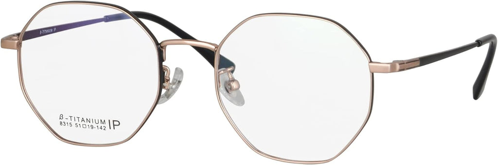 SHINU Blue Light Blockers Computer Glasses Men Women Titanium Frame with Spring Hinge Eyeglasses-8315