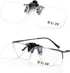 LUFF Anti-Blue Clip On Reading Glasses Can Flipped Reader for Women/Men