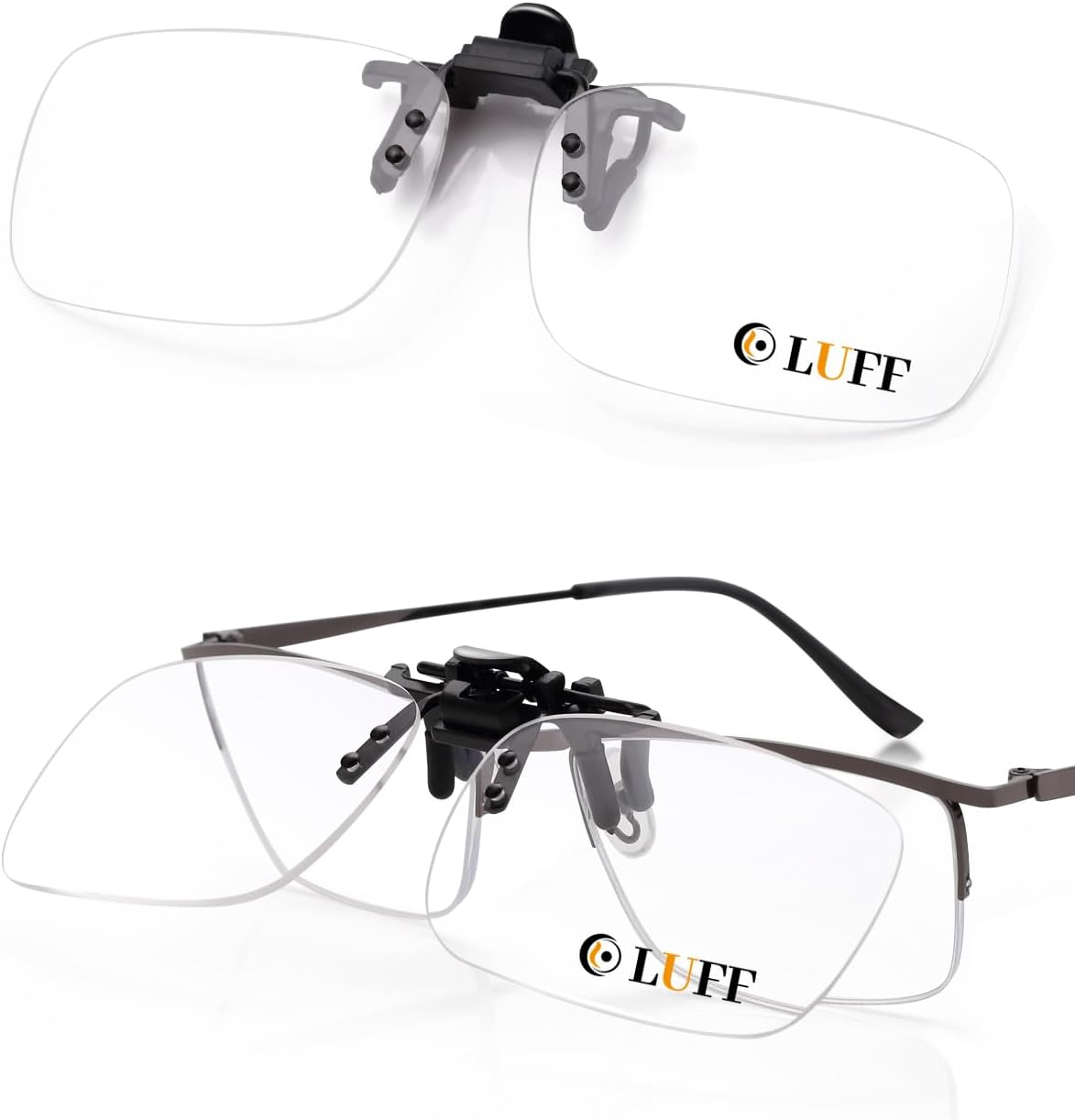 LUFF Anti-Blue Clip On Reading Glasses Can Flipped Reader for Women/Men