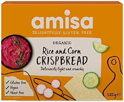 Amisa Organic Gluten Free Rice & Corn Crispbread 150g - Pack of 2
