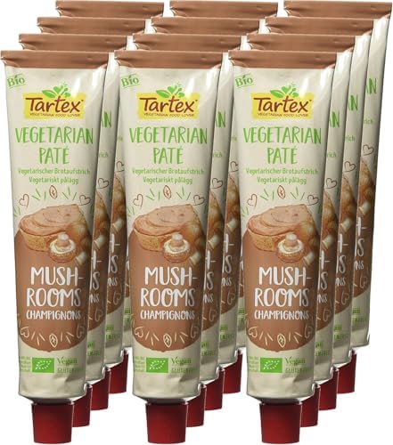 Tartex Organic Mushroom Pate Tube 200 g (Pack of 4)