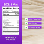Rice Stick Noodles for Stir Fry, 3mm Width, 16 Ounce Each, Pack of 6