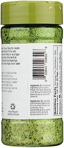 Badia Lime Pepper Seasoning, Kosher, Halal, Gluten Free, 6.5 Ounce (Pack of 6)