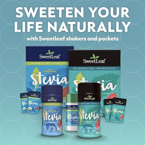 SweetLeaf Stevia Powder Shaker Jar - Zero Calorie Sweetener with Stevia Leaf Extract, No Artificial Sweetener Additives, Sugar Free, Keto Friendly, Non GMO, Gluten Free - 4 Oz (Pack of 1)