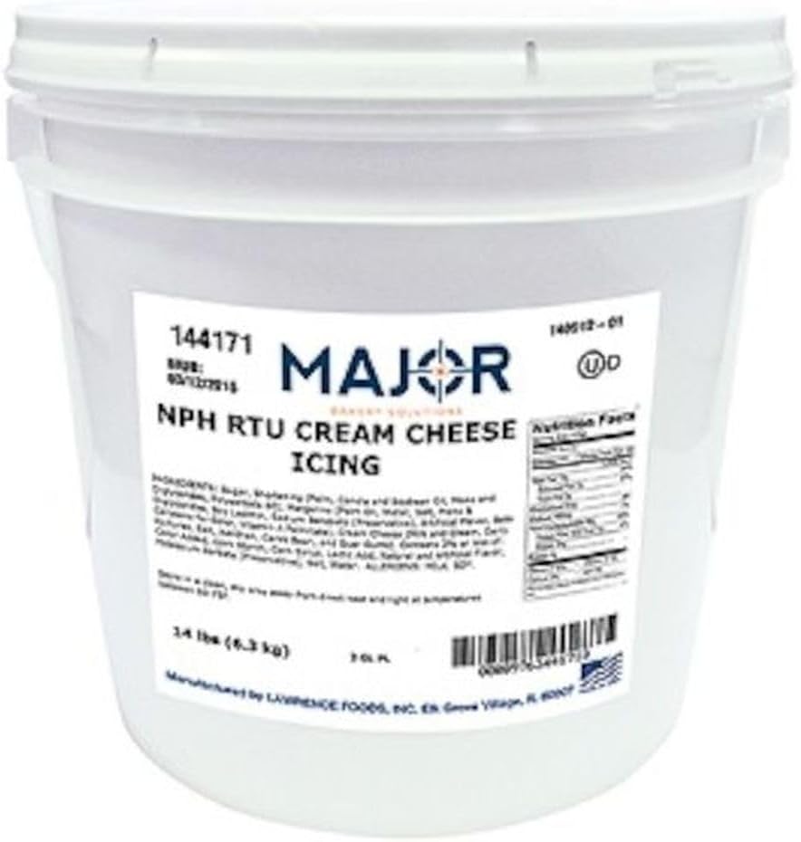 Major Bakery Solutions Cream Cheese Icing, 18 Pound -- 1 each.