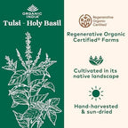 Organic India Tulsi Original Loose Leaf Herbal Tea - Immune Support, Vegan, Gluten-Free, Kosher, USDA Certified Organic, Non-GMO, Caffeine-Free, Healthy Stress-Relief & Uplift Mood - 1 lb Bag