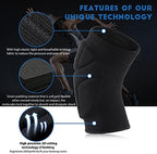 Volleyball Knee Pads,Knee Compression Sleeve Support for Men Women with High Protection Pads,Professional Grade Knee Pads for Running,Meniscus Tear,ACL,Arthritis,Joint Pain Relief