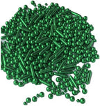 Sprinkles Green Pearl Sugar Candy Mix Size Baking Cake Decorations Cupcake Toppers Celebrations Shaker Jar Wedding Shower Party (120g/4.2oz）