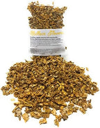 100% Dried Mullein Flowers (Verbascum thapsus) | Net Weight: 0.52oz / 15g | Soothing, slightly sweet tea with many benefits - Used for edible flower decorations on salads/toppings