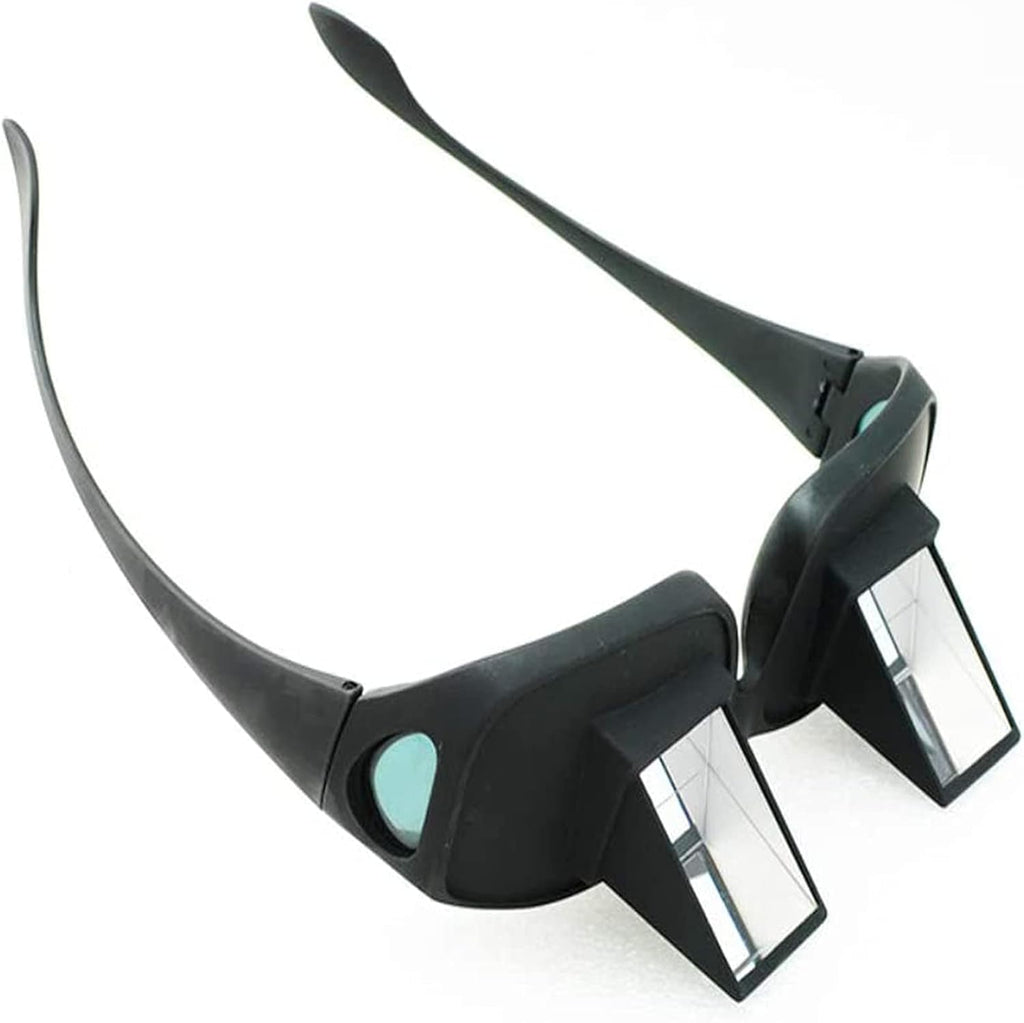 Lazy Reading Glasses-Lazy Readers Prism Glasses Bed Prism Spectacles Horizontal Eyeglasses for Reading/Watching TV Lying Down in Bed/Sofa, Myopia Presbyopic usable, Unisex