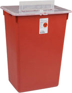 Covidien Multi-Purpose Sharps 10 Gallon Red Base Vertical Entry Lid, Qty: 1