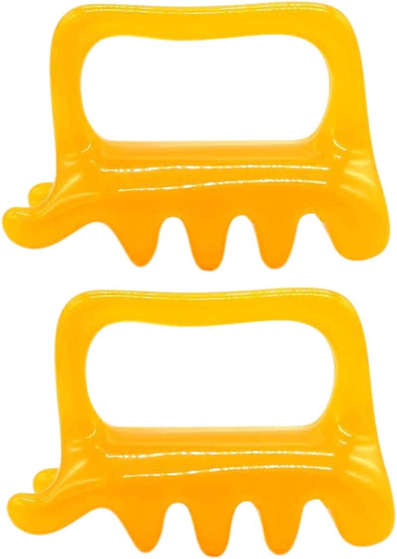 Beaupretty 2pcs Fascia Massage Tool Scraping Massage Comb Trumpet Household Comb The Face Neck Back Shoulder Massagers Shoulder Back Resin Massager Body Massage Tool Guasha Facial Tool
