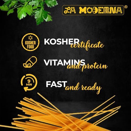 LA MODERNA, Spaghetti Pasta 7 oz (Pack of 20) | Family Bulk Pack | Made with Durum Wheat Semolina | Iron & B Vitamin Enriched | Kosher | Non-GMO | Ideal for Meal Prep