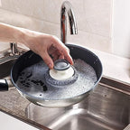 Stainless Steel Scrubber with Handle，Heavy Duty Cleaning Supplies for Pots, Pans, Grills, Ovens & Other Tough Jobs (2P)