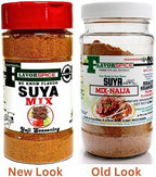 Suya Mix Naija Rub | Spicy Powder | Grilled Steak Seasoning Blend Crafted with 100% Herbs and Spices with No Artificial or preservatives, No Sugar, No MSG, Gluten, Great For Keto, Great For Vegan (4.30oz)