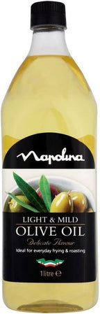 Napolina Light & Mild Olive Oil (1L) - Pack of 6
