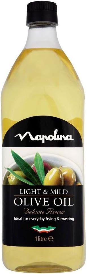 Napolina Light & Mild Olive Oil (1L) - Pack of 6