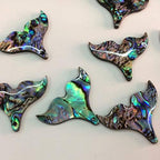 SUPVOX Abalone Shell Pendant Mermaid Tail Necklace Accessories Diy Craft Charms for Women Girls Jewelry Decoration 0.98X0.78In