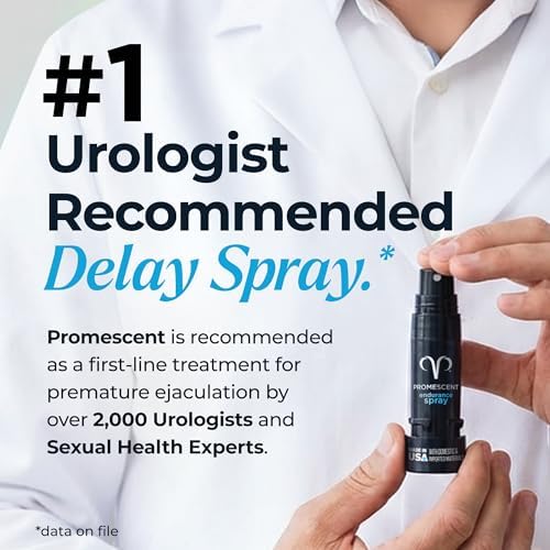 Promescent Desensitizing Delay Spray for Men Clinically Proven to Help You Last Longer in Bed - Better Maximized Sensation + Prolonged Climax for Him,7.4ml