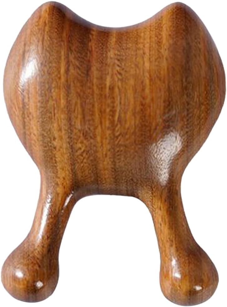 Beaupretty Wooden Massage Comb for Head and Nose Relief Facial Acupoint Massager Tool Natural Wood Gua Sha for Stress Relief and Relaxation