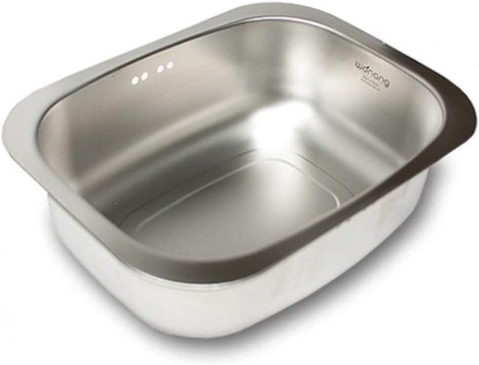 Stainless Steel Washing-up Metal Bowl Multi-purpose Dish Tub for Sink, Wash Basins, Dishpan for Wanang