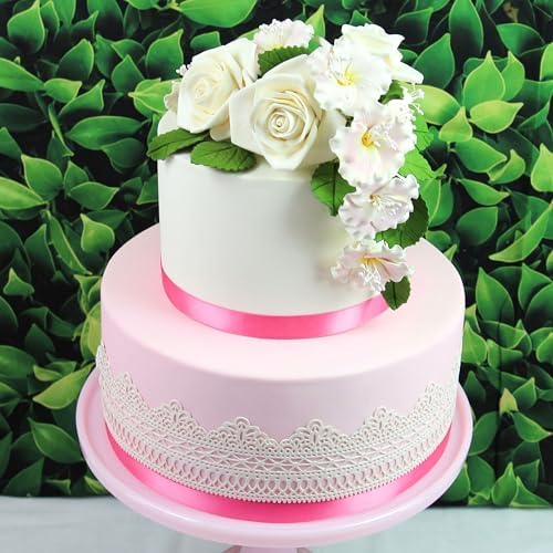 Global Sugar Art Peace Rose Sugar Cake Flowers White 3 Inch, 3 Count by Chef Alan Tetreault