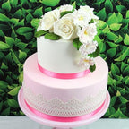 Global Sugar Art Peace Rose Sugar Cake Flowers White 3 Inch, 3 Count by Chef Alan Tetreault