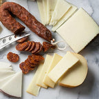 igourmet The Best of Spain Assortment - Includes: Gourmet Spanish Ham, Manchego Cheese, Drunken Goat Cheese, Mahon Cheese, Spanish Olives, Chocolates, Chorizo, and Quince Paste (Membrillo)
