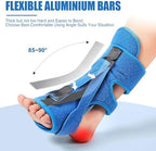 Plantar Fasciitis Night Splint-Upgrade 3 Adjustable Planter Facetious Relief Brace,Plantar Fasciitis Relief Women Men Straps,Support Relief Foot Drop Achilles Tendonitis Day Night(Blue-1PC)