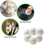 6pcs/Set Laundry Clothes Wool Dryer Balls, Laundry Tumble Dryer Balls, 5cm Laundry Softener, Reusable