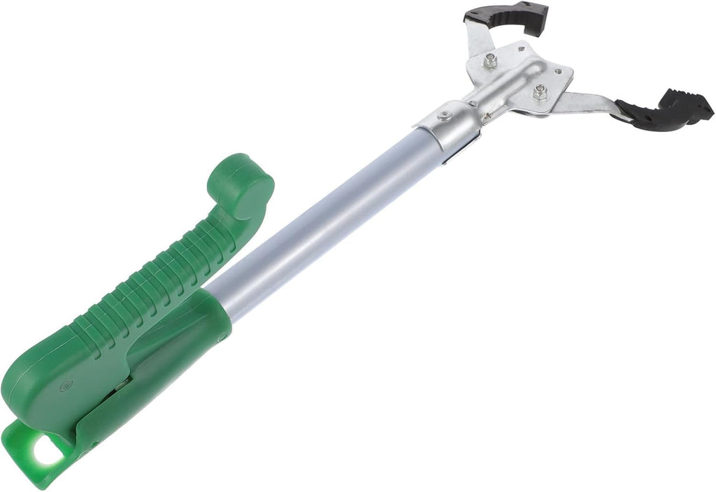SHINEOFI 40cm Aluminum Alloy Garbage Clamp with Non-Slip Handle, Portable Trash Picker Tool for Outdoor and Indoor Waste Collection, Sturdy Metal Pole Rubbish Grabber