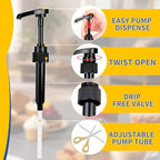 3 PCS Syrup Pump Compatible with Jordans Skinny and Torani, Coffee Syrup Pump Dispenser, Fits 350ml/12.7 Oz Bottles, Accurate Dispensing, with Lockable Design, Easy to Use and Clean, for Syrups Bottle