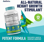 Height Growth Maximizer - Made in USA - Natural Height Increase Booster & Bone Growth Pills - Grow Taller Supplement for Adults, Teens & Kids - Vitamins for Boys & Girls to Get Taller - 120 capsules