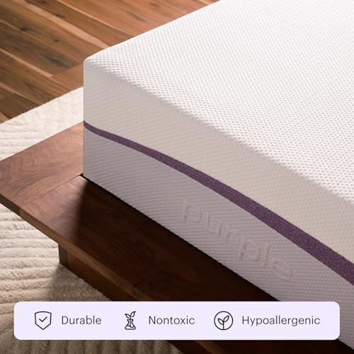 Purple Plus Queen Mattress - 11" GelFlex Grid, Premium Comfort Foam, Better Than Memory Foam, Temperature Neutral, Responsive, Breathable, Pressure Relief, Made in USA
