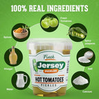 Jersey Pickles - Hot Pickled Tomatoes (Quart) – Pickled Vegetable – Handcrafted Gourmet Topping for Sandwiches, Charcuterie & More