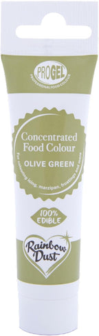 Rainbow Dust ProGel Professional Food Colouring - Olive Green