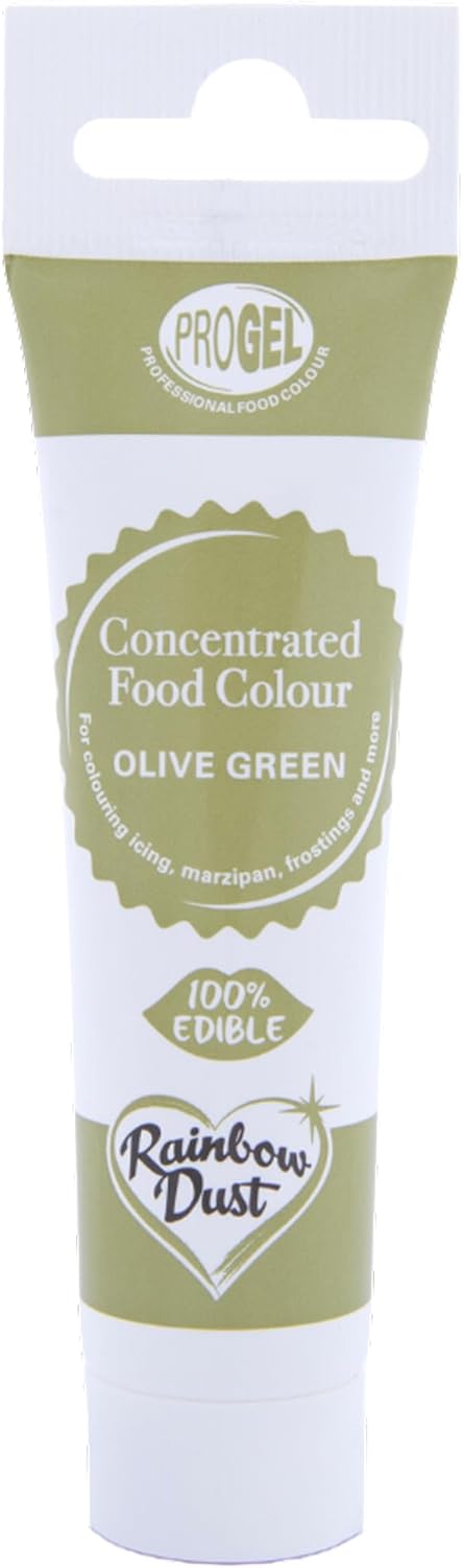 Rainbow Dust ProGel Professional Food Colouring - Olive Green