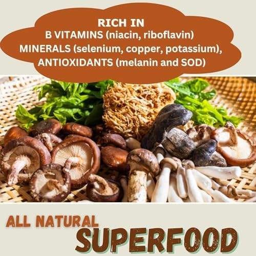 Cherie Sweet Heart 7 Mushroom Extract Powder – USDA Organic Superfood Blend with Lion's Mane, Reishi, Cordyceps, Maitake, Shiitake, Turkey Tail & Chaga – Vegan, Non-GMO, Gluten-Free – 3.5 oz