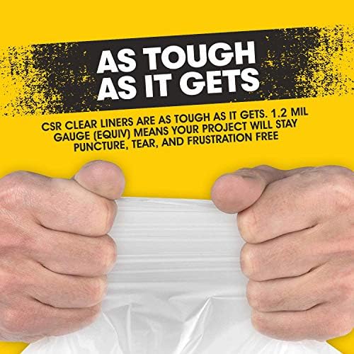 Aluf Plastics 20-30 Gallon Clear Trash Bags - (Huge 250 Pack) - 30" x 36" - 1.2 MIL (Equivalent) - Heavy Duty Industrial Liners Clear Garbage Bags for Recycling, Contractors, Storage, Outdoor