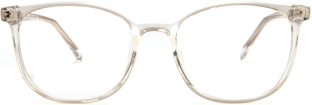 FONHCOO Blue Light Blocking Glasses Fashion Round TR90 Frame Transparent Eyewear Anti UV Computer Glasses for Women Men