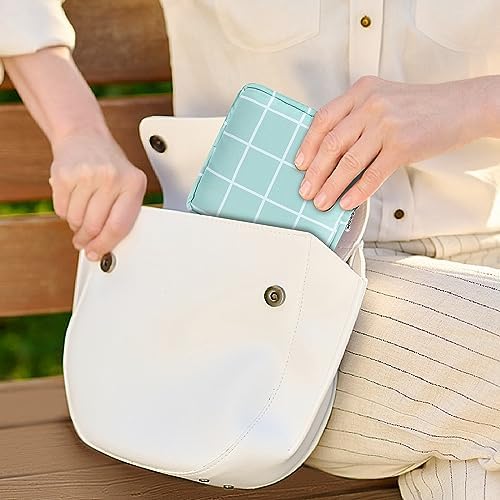 TIESOME 3Pcs Sanitary Napkin Storage Pouch, Cotton Menstrual Cup Holder, Portable Period Kit Bag for Women & Teen Girls