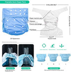 Incontinence and Disability Care Cloth Diapers, Reusable Adjustable Size Breathable Leakfree Pocket Diaper (Color : G, Size : M)