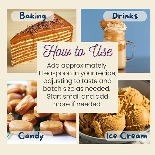 Natural Butterscotch Extract for Baking, Drinks, Ice Cream and Candy - 2 Oz - Water-Soluble - Harvest Moon Delights - Butterscotch Flavoring, Flavor