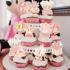 Rsstarxi 40 Pack Happy 60th Birthday Cupcake Toppers Rose Gold Sixty Straight Outta 1966 Cupcake Picks 60 Fabulous Cheers to 60 Years Cake Decorations for Women 60th Birthday Party Supplies