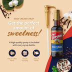 Torani Coffee Syrup, Irish Cream Flavored Syrup for Drinks, Pump Included, 25.4 Fl Oz
