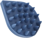 Water Drop Shaped Silicone Shampoo Brush, Portable Scalp Massage Comb for Hair Washing and Bath, Soft Silicone Massage Brush for Scalp Care and Nail Protection, Blue