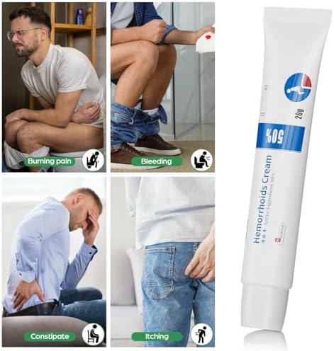 Hemorrhoid Cream, Fissure Ointment Body Care Cream Helps to Relieve Pain&Reduce Burning for Men and Women (2pcs)
