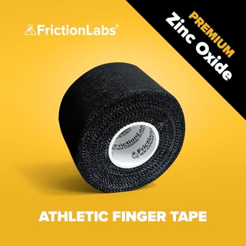 Friction Labs Athletic Finger Tape - Rock Climbing Tape for Skin Protection - 1.5” Zinc Oxide Tape - Protective Sports Tape - Easy Tear, Strong Stick - Recyclable Packaging - 10 Yards