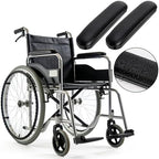 Covzoe 4 Pack Wheelchair Arm Pads, 10-1/4" Long Replacement Wheelchair Armrest Cushion, Transport Chair Arm Pad Part Fits for Most Standard Wheelchairs